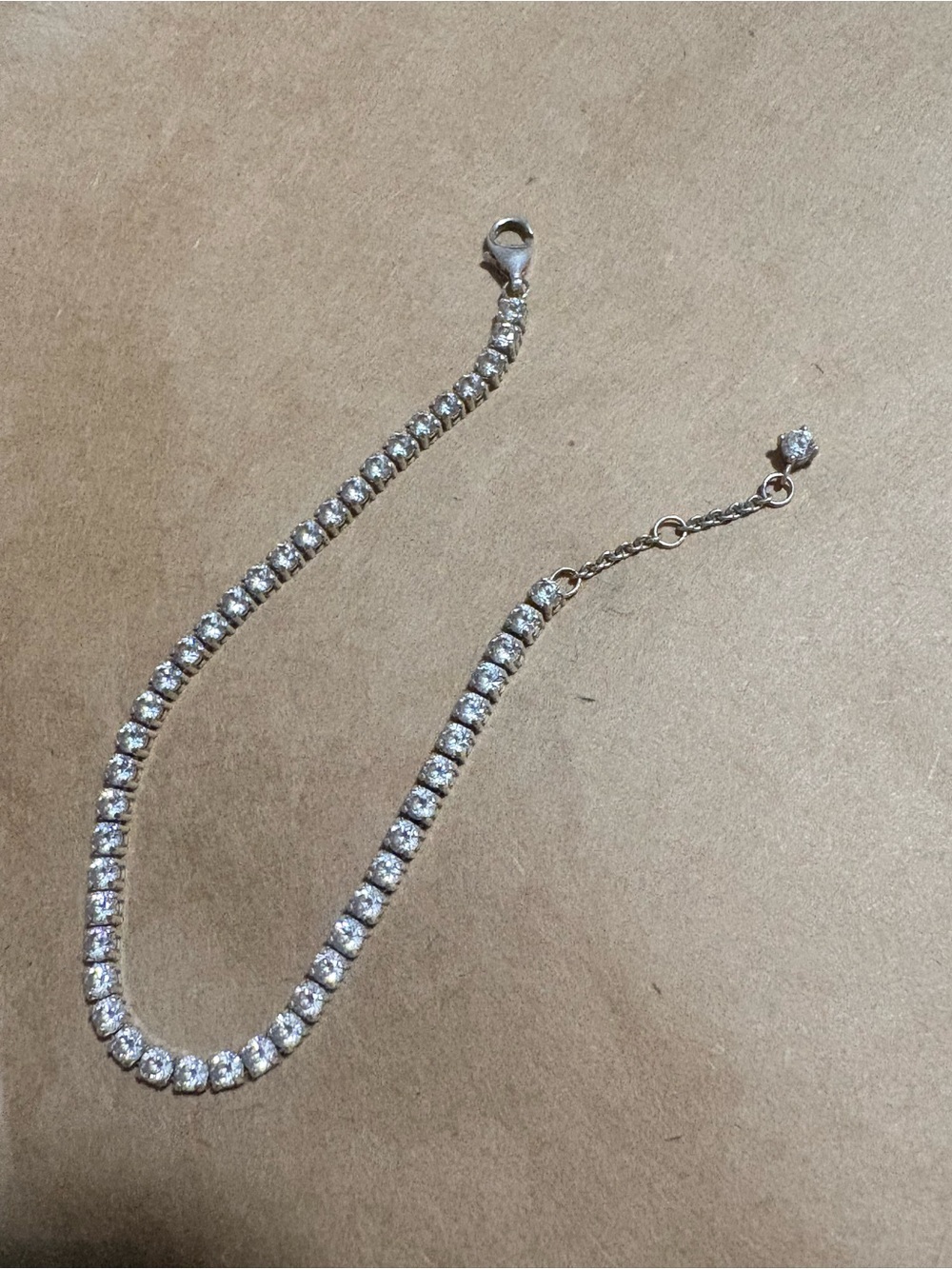 Pandora Silver-Tone Clear Crystal Bracelet